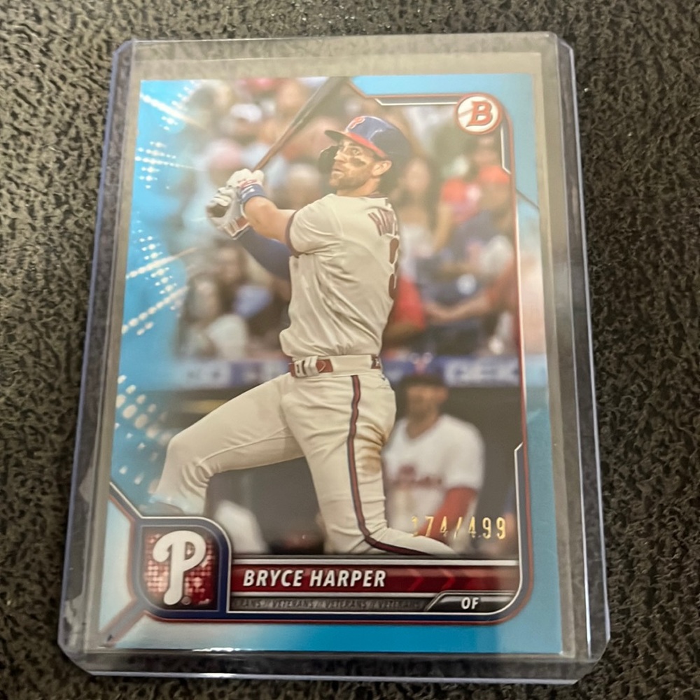 2022 bowman Bryce Harper numbered /174/499